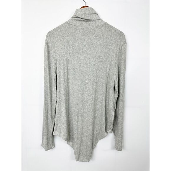 Universal Standard Foundation Bodysuit Turtleneck Gray Size Large - Picture 3 of 13